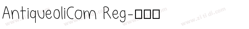 Antique0liCom Reg字体转换